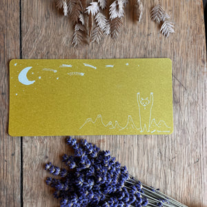 Bear and Night Sky | Dark Message Card