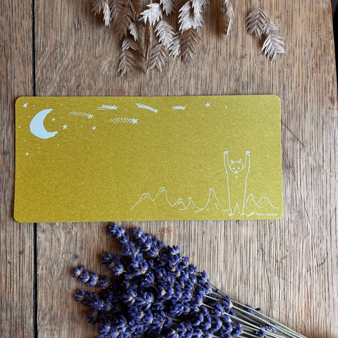 Bear and Night Sky | Dark Message Card