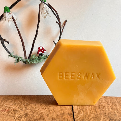 16 ounce Hex Beeswax Block
