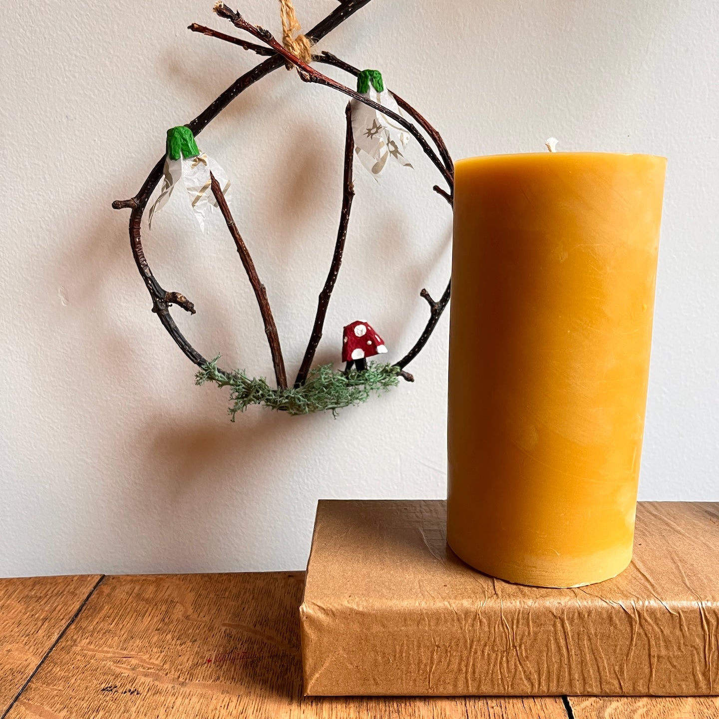 Pillar Beeswax Candle | 3" x 5.75"