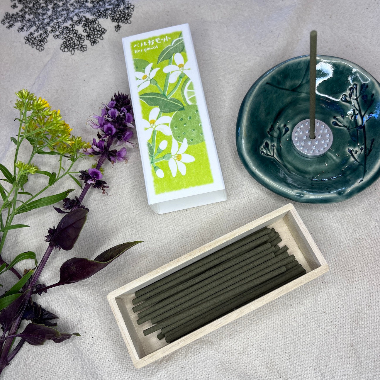 Bergamot Short Stick Japanese Incense