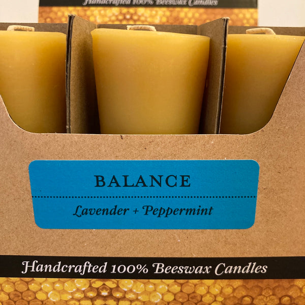 Pure Beeswax Votive Candle | Natural or Aromatherapy