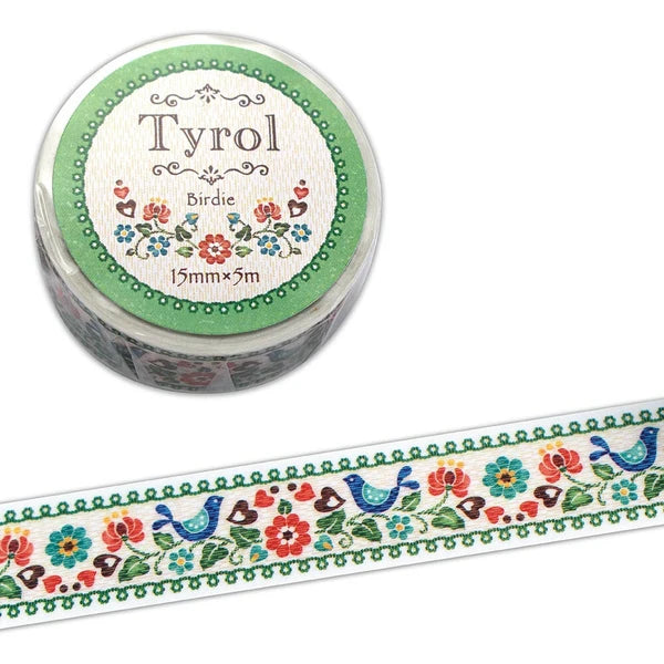 Birdie | Tyrol Embroidery Print Washi Tape