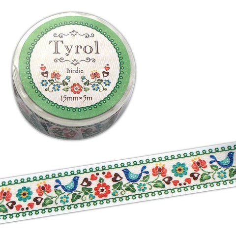 Birdie | Tyrol Embroidery Print Washi Tape