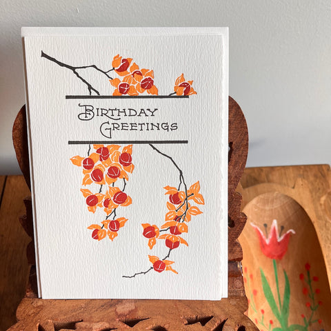Bittersweet | Letterpress Greeting Card