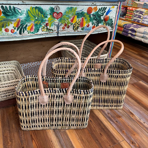 Blue Striped Tote