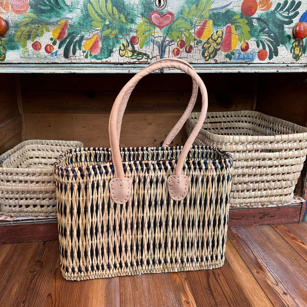 Blue Striped Tote