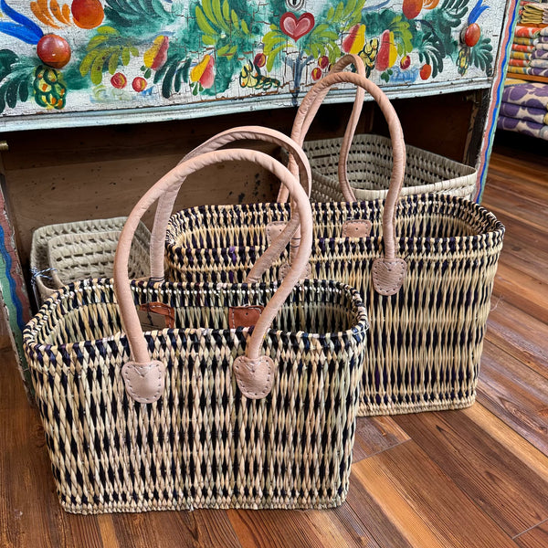 Blue Striped Tote