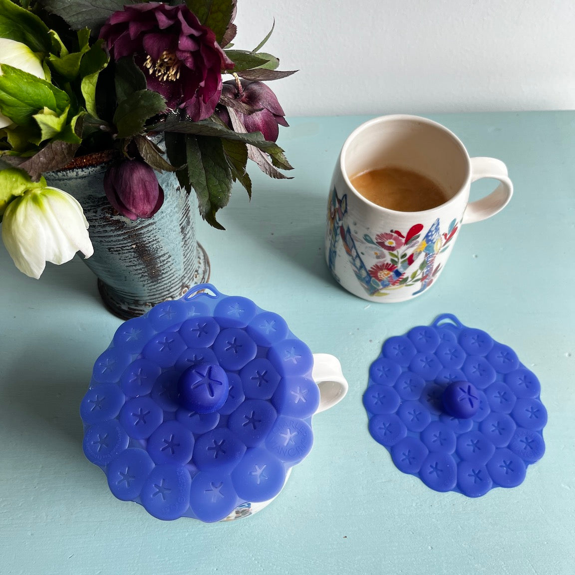 Blueberry Airtight Silicone Lid | Drink Cover