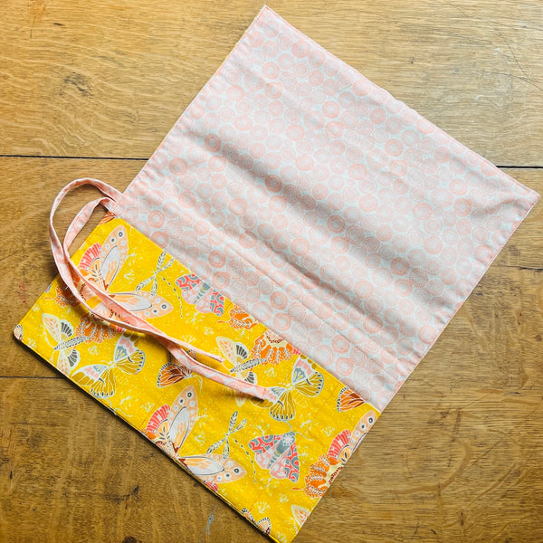 Butterfly Frenzy In Yellow Cutlery Wrap