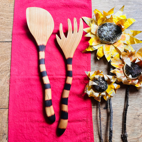 Cat Tail Forked Salad Set 13.5"