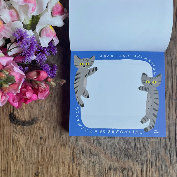 Tada Reiko Block Memo Pad - Cat's Life