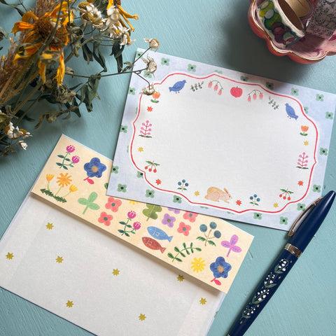 Aiko Fukawa | Cat and Onepiece Envelope Set