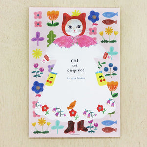 Aiko Fukawa | Cat and Onepiece Letter Pad