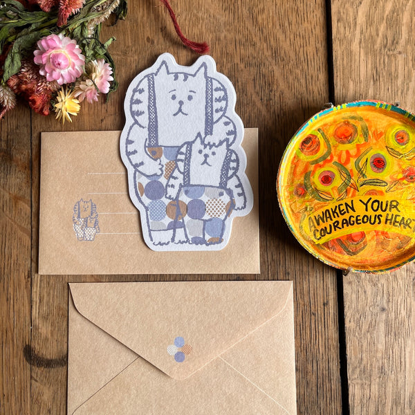 Gorogoro Nyansuke Letter Set in Dots