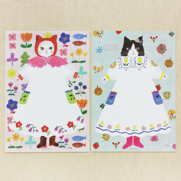 Aiko Fukawa | Cat and Onepiece Letter Pad