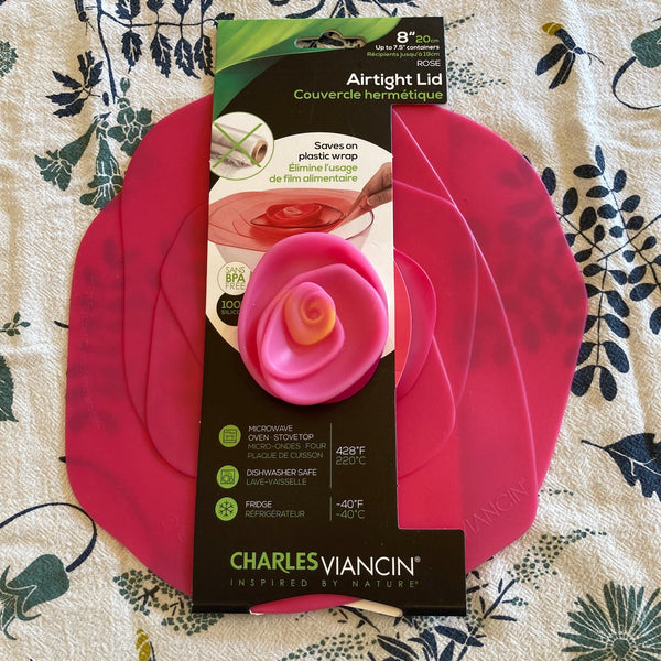 Fuschia Rose Airtight Silicone Lid | 8"