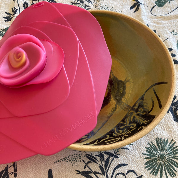 Fuschia Rose Airtight Silicone Lid | 8"