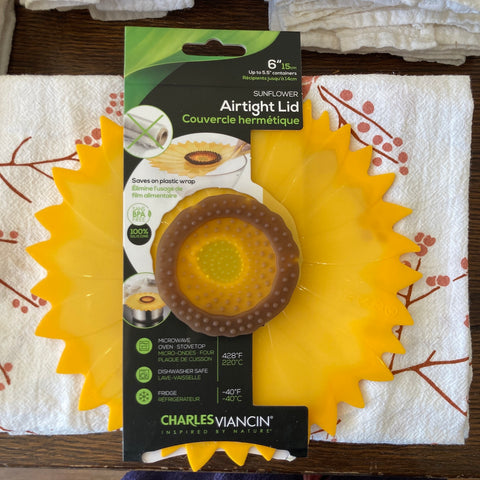 Sunflower Airtight Silicone Lid | 6"