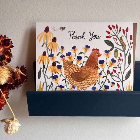 Chicken Thank You Single Card