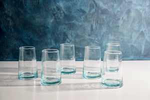 Recycled Glass Narrow Large | Green & Clear