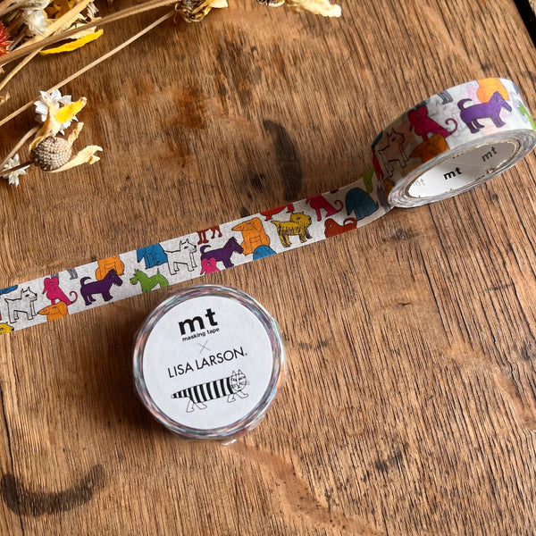 Lisa Larson Colorful Dog MT Washi Tape