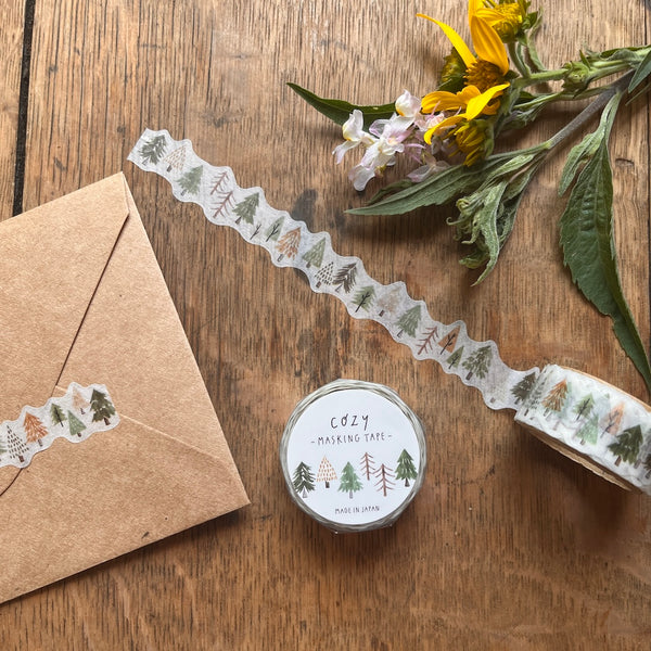 Mind Wave Die Cut Washi Tape - Cozy Forest