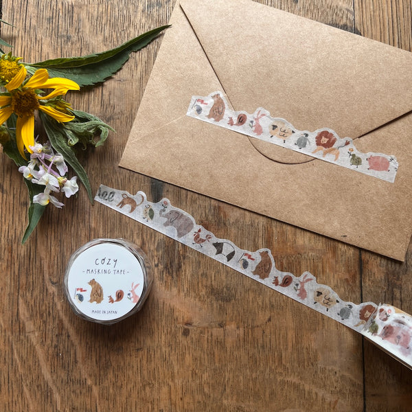 Mind Wave Die Cut Washi Tape - Cozy Animal