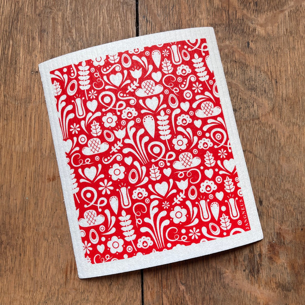 Scandi Bloom & Dala | Swedish Dishcloth