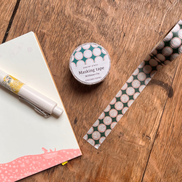 Dot in Green and Red - Regaro Papiro Washi Tape