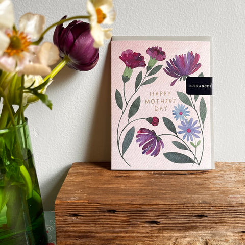 Purple Floral Mother's Day | Single Card