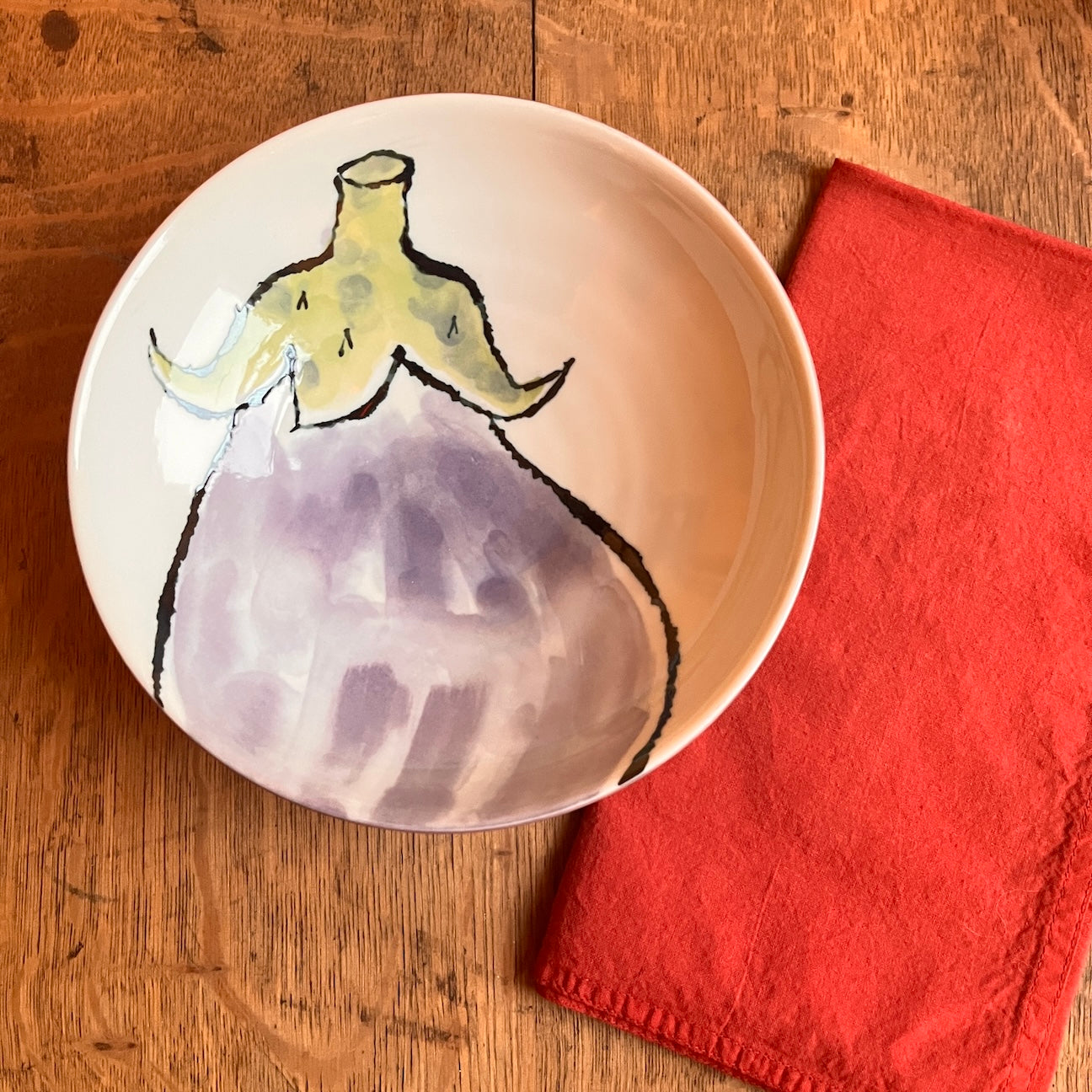 Eggplant | Mino Ware Bowl