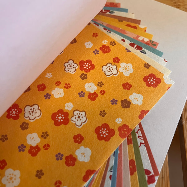 Flower Komon Chiyogami Origami Pack