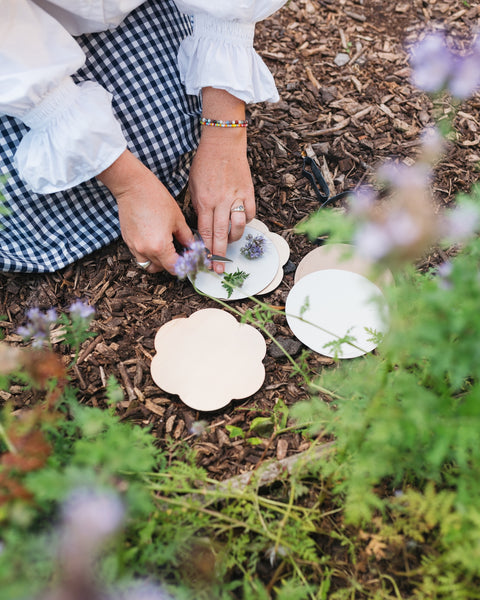 Green Flower Shaped Press