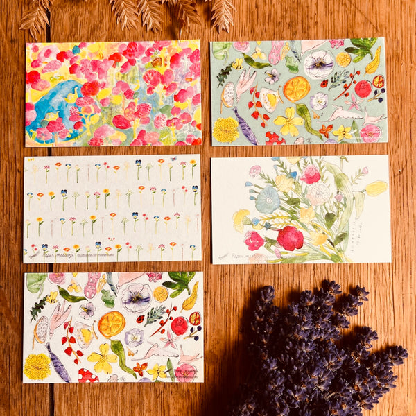 Message Cards | Flower Themed