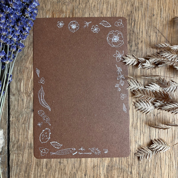 Forest Flowers | Dark Message Card