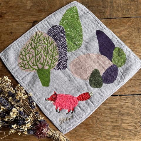 Fox Gray Washcloth/Handkerchief