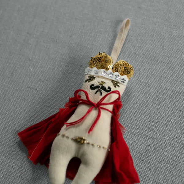 Freddie Mercury Mouse | Cotton Ornament