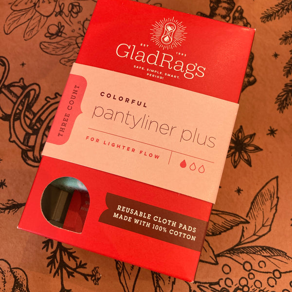 Reusable Menstrual Pads | Colorful Pantyliner Plus 3-Pack