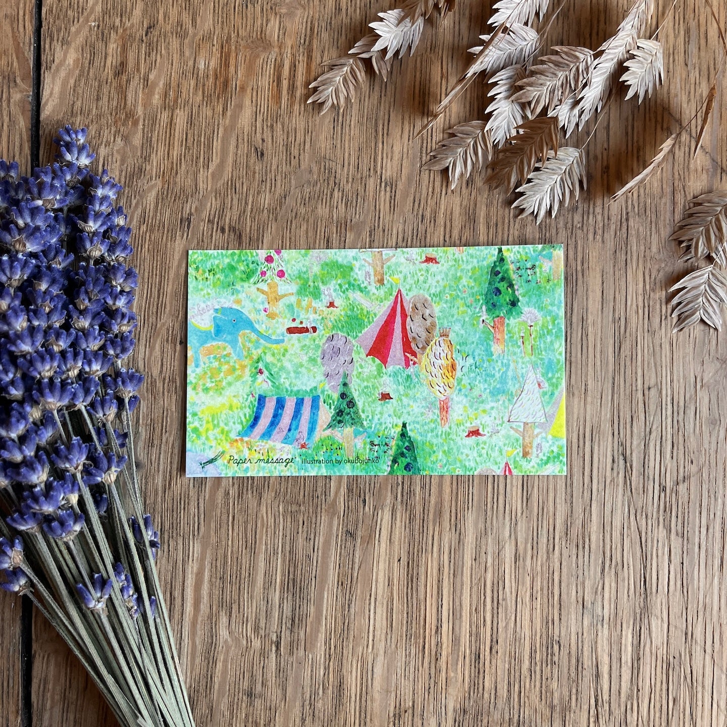Message Cards | Colorful Forest Themed