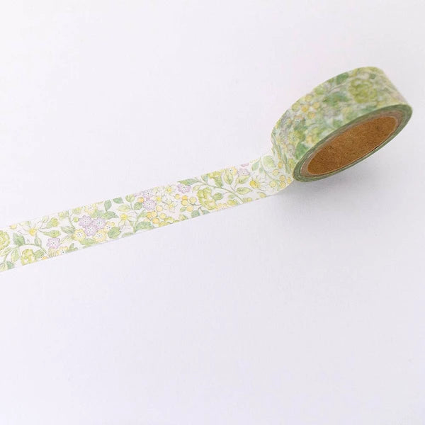 Green Floral | Risette Washi Tape