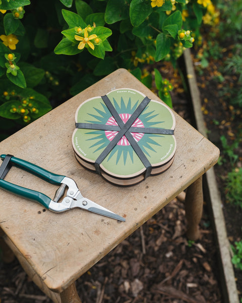 Green Flower Shaped Press