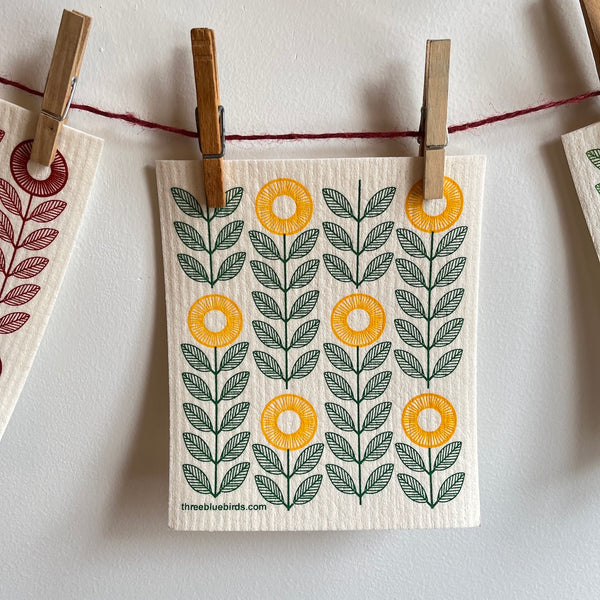 Sunflowers | Swedish Dishcloth