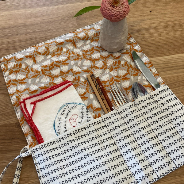 Owls and Woods Cutlery Wrap