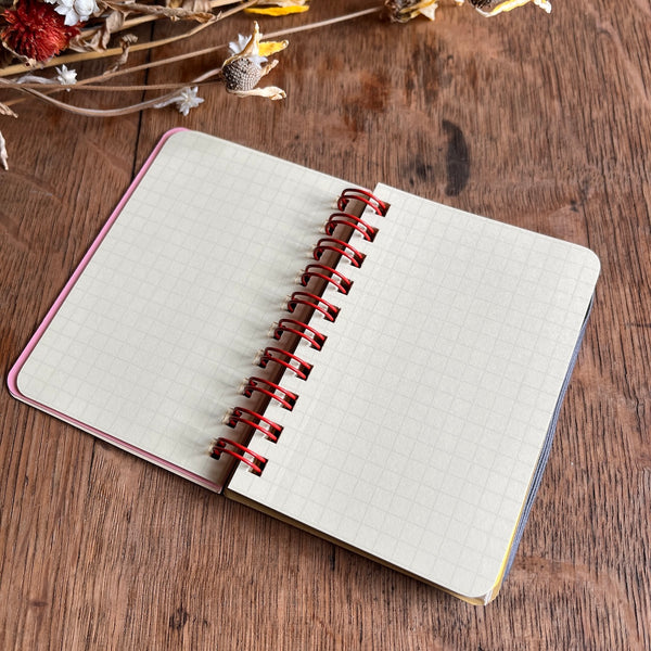Marta A - Flowers Rollbahn Mini Spiral Notebook