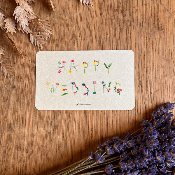 Floral Lettering Message Cards