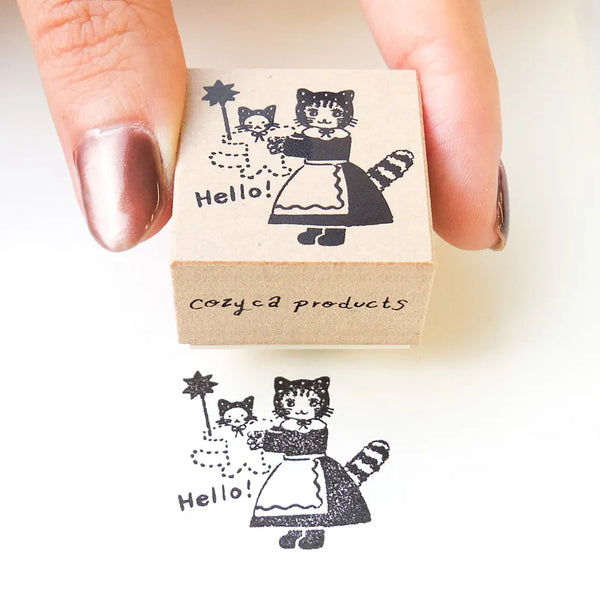 Aiko Fukawa Rubber Stamp - Hello!