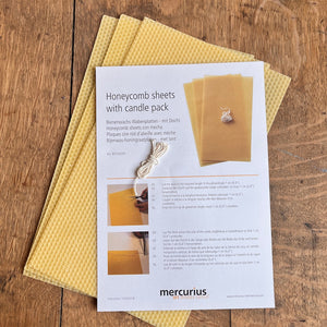 Dipam Beeswax Honeycomb Sheets with Wicks