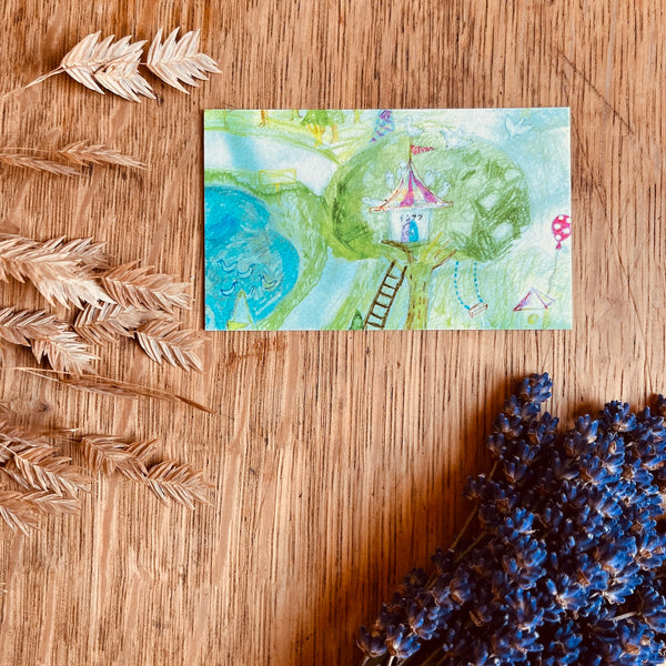 Message Cards | Colorful Forest Themed