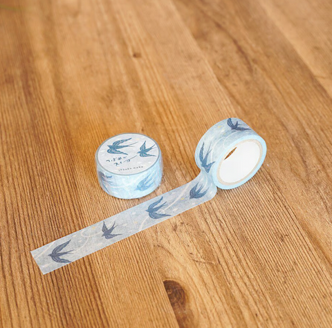 Tsubamegasui (Swallow Sweeps) Washi Tape | Naka Itsuko